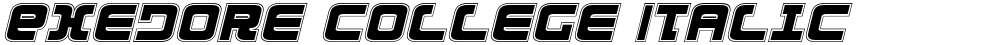 Exedore College Italic