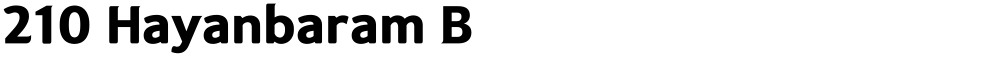 210 Hayanbaram B