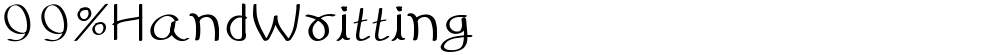 99%HandWritting