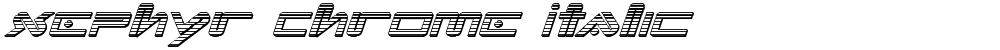 Xephyr Chrome Italic