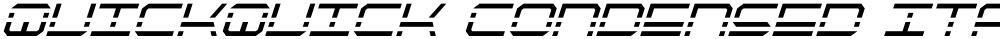 QuickQuick Condensed Italic