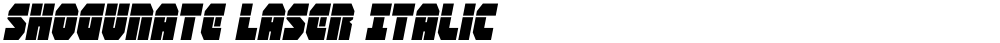 Shogunate Laser Italic