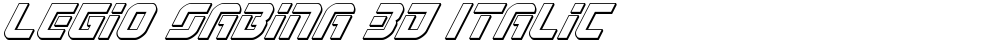 Legio Sabina 3D Italic