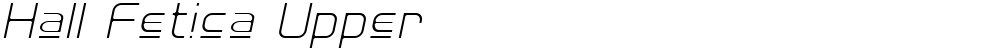 Hall Fetica Upper