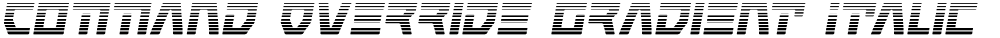 Command Override Gradient Italic
