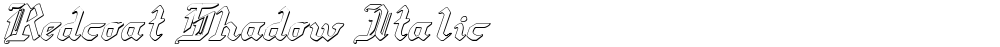 Redcoat Shadow Italic