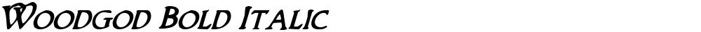 Woodgod Bold Italic