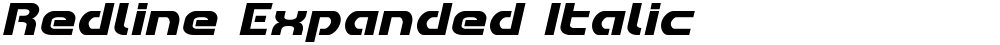 Redline Expanded Italic