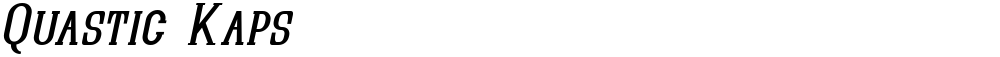 Quastic Kaps