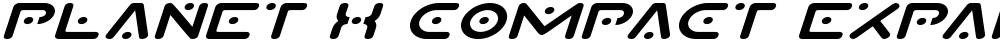 Planet X Compact Expanded Italic