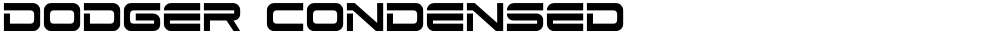 Dodger Condensed