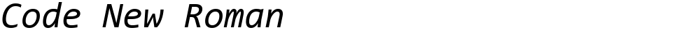 Code New Roman