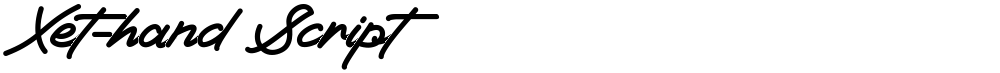 Xet-hand Script