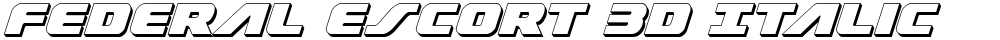 Federal Escort 3D Italic