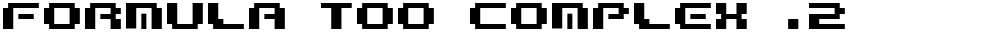 Formula too complex .2