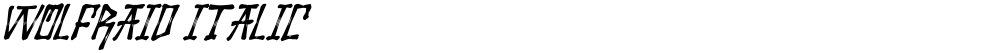Wolfraid Italic