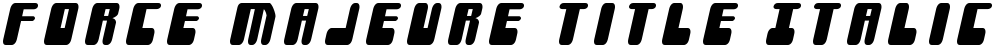 Force Majeure Title Italic