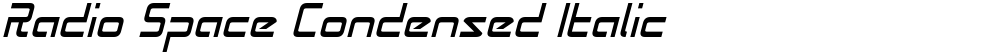 Radio Space Condensed Italic