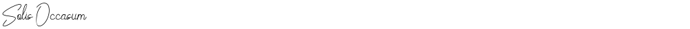 Solis Occasum