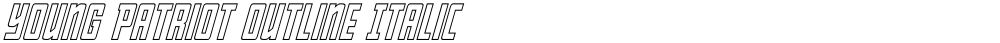 Young Patriot Outline Italic