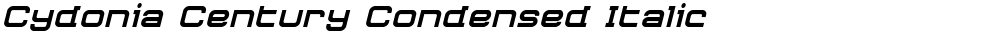 Cydonia Century Condensed Italic