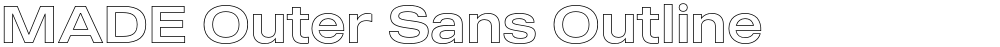 MADE Outer Sans Outline