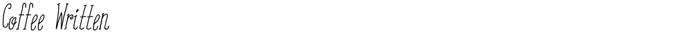 Coffee Written