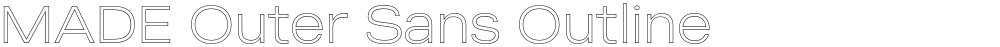 MADE Outer Sans Outline