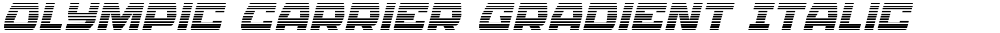 Olympic Carrier Gradient Italic