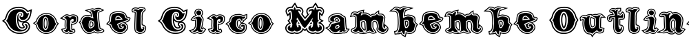 Cordel Circo Mambembe Outline