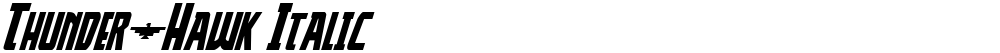 Thunder-Hawk Italic