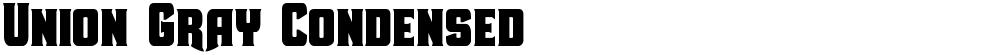 Union Gray Condensed