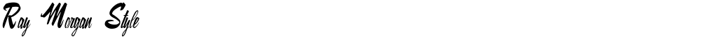 Ray Morgan Style