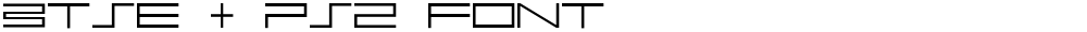 BTSE + PS2 FONT