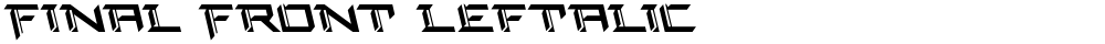 Final Front Leftalic