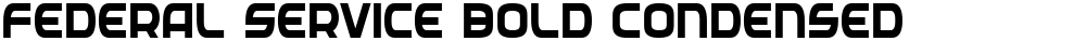 Federal Service Bold Condensed