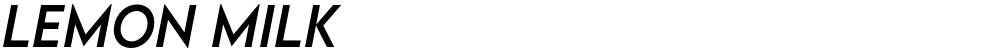 LEMON MILK