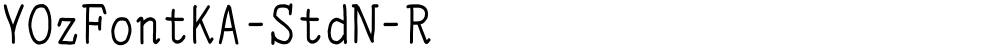 YOzFontKA-StdN-R