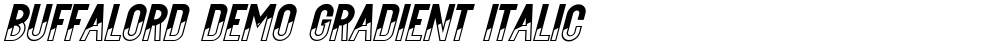 Buffalord Demo Gradient Italic