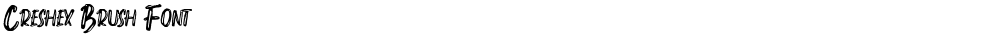 Creshex Brush Font