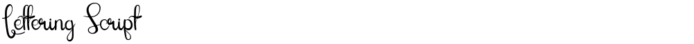 Lettering Script