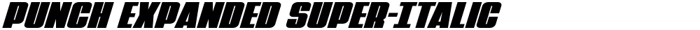 Punch Expanded Super-Italic