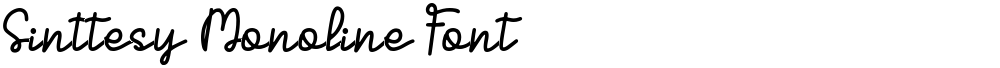 Sinttesy Monoline Font