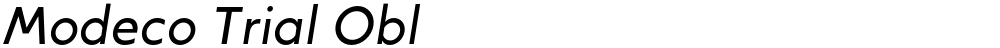 Modeco Trial Obl