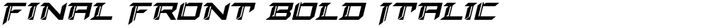 Final Front Bold Italic