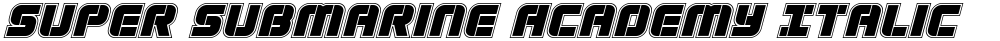 Super Submarine Academy Italic
