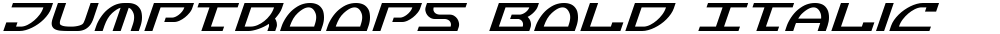 Jumptroops Bold Italic
