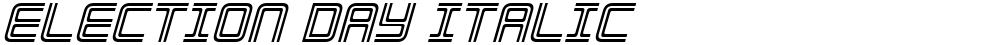 Election Day Italic
