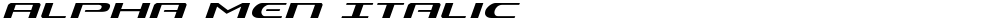 Alpha Men Italic