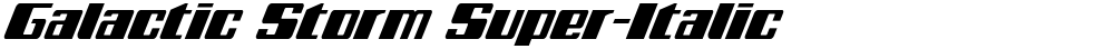 Galactic Storm Super-Italic